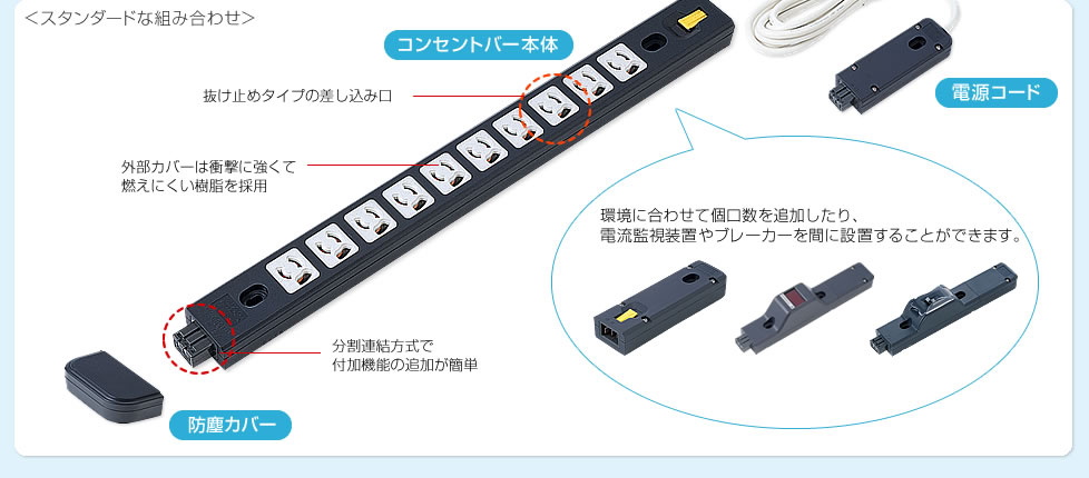 サーバーラック用コンセント サンワサプライ株式会社