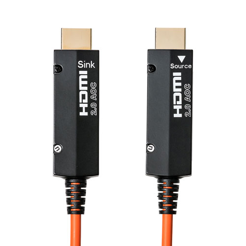 KM-HD20-PFB50【HDMI2.0 光ファイバケーブル（50m）】4K/60Hz高速伝送対応のHDMI光ファイバーケーブル。50m