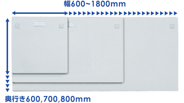 eデスク（セミオーダーデスク） 基本仕様｜サンワサプライ株式会社